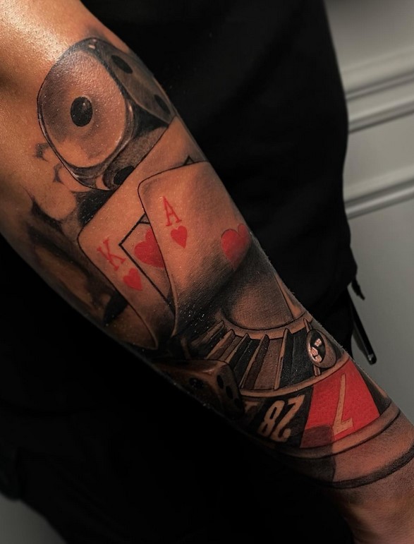 casino tattoo