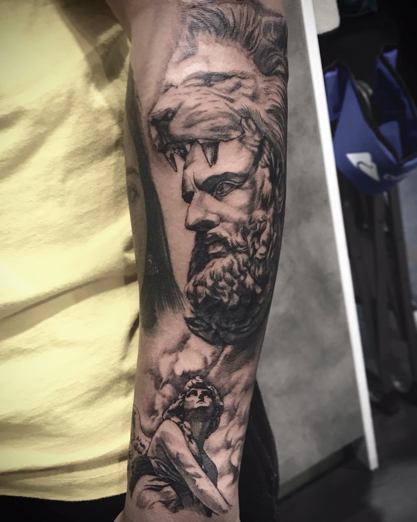 statue tattoo