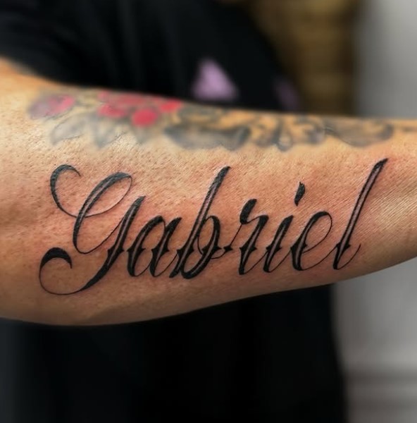 gabriel name tattoo